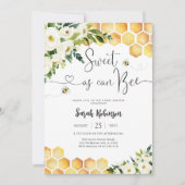 Bee Theme Baby Shower Invitation (Devant)