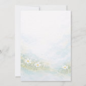 Bee Theme Baby Shower Invitation Kaart (Achterkant)