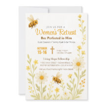 Bee Theme Gouden Bloemen Vrouwen Kerk Retreat