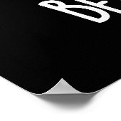 Bee-thoven Funny Music Bee Pun Dark BG Poster (Hoek)