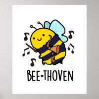 Bee-thoven Funny Music Bee Pun