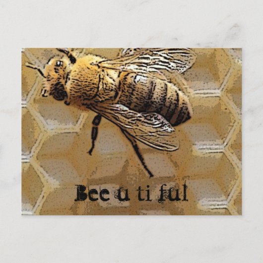 Bee u ti ful briefkaart (Voorkant)