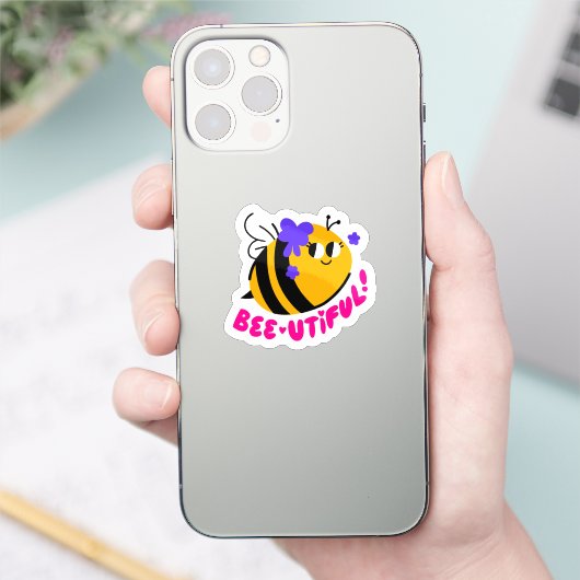 Bee-utiful Daily Affirmation Sticker (Telefoon)