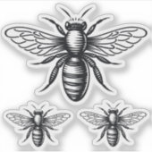 Bee vinyl stickers (Voorkant)