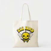 Bee vriendelijk tekstontwerp tote bag (Voorkant)