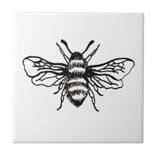 Bee Wall Tile Tegeltje (Voorkant)