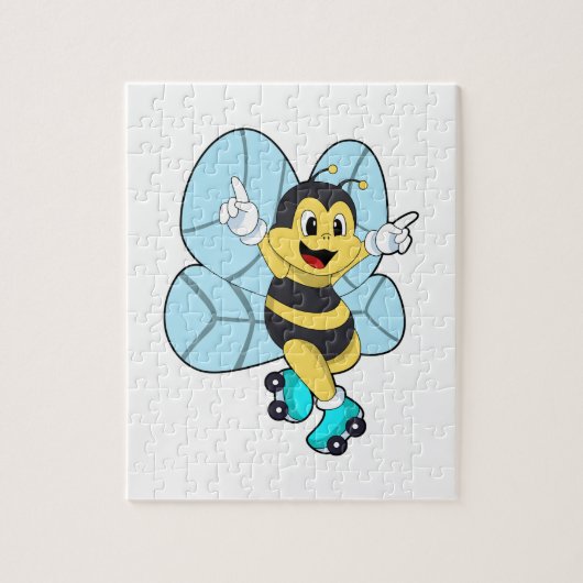 Bee with Roller skates Legpuzzel (Verticaal)