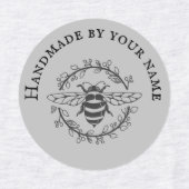 Bee Wreath Handmade By Iron On Labels (Design 2)