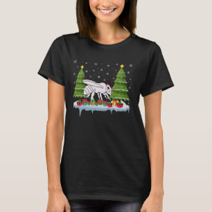 Bee Xmas Tree Lighting Mannen Vrouwen Lelijke Kers T-shirt