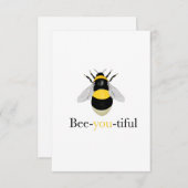 Bee-you-ful-groetings-kaart Bedankkaart (Voorkant / Achterkant)