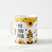 Bee You tiful Gnome Bee Hive Design Coffee Mug Cup (Devant gauche)