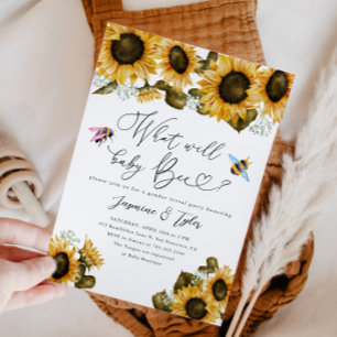 Bee Zonnebloem Geslacht Onthullen Partij Kaart