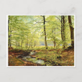 Beech-bomen in lente, Christelijk Zacho Briefkaart (Voorkant)