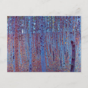 Beech Forest van Gustav Klimt,  Art Nouveau Briefkaart
