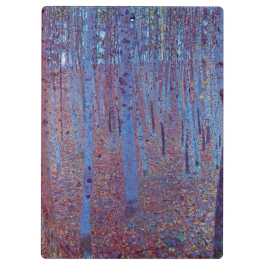 Beech Forest van Gustav Klimt,  Art Nouveau Klembord (Achterkant)
