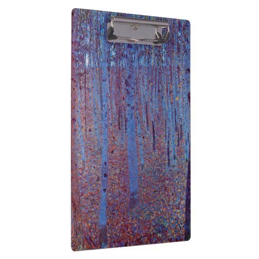 Beech Forest van Gustav Klimt, Art Nouveau Klembord (Rechts)