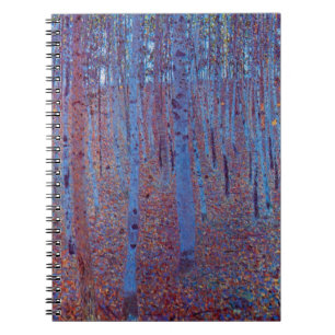 Beech Forest van Gustav Klimt,  Art Nouveau Notitieboek