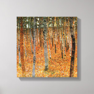 Beech Forest van Gustav Klimt Fine Art Canvas Afdr Afdruk