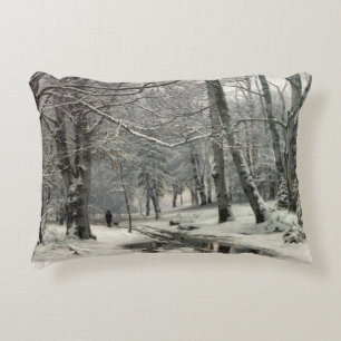 Beech Forest, winter door Anders Andersen-Lundby Accent Kussen