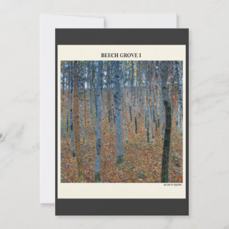 Beech Grove I van Gustav Klimt moderne kunst, Kaart