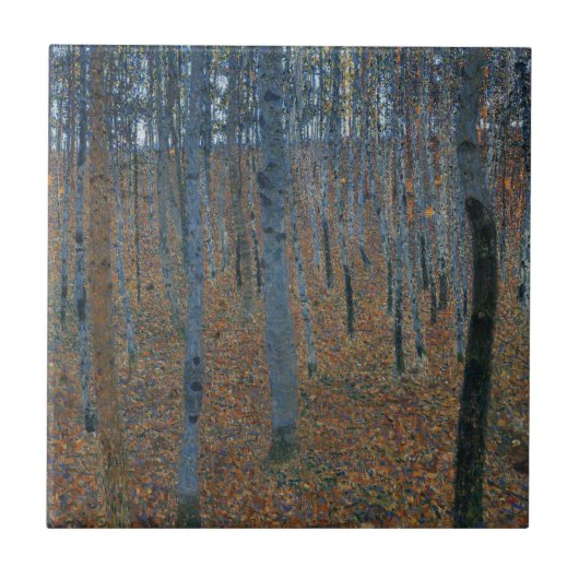 Beech Grove I van Gustav Klimt Tegeltje (Voorkant)