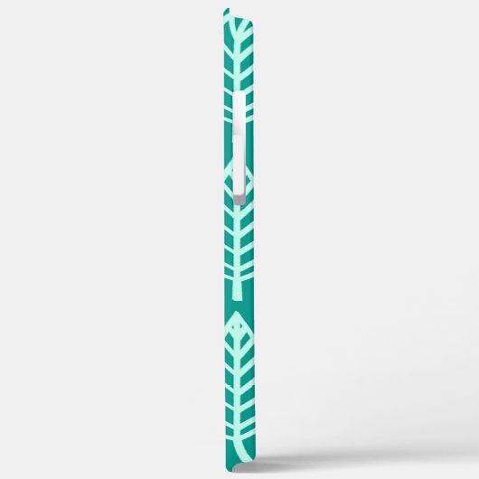 Beech leaf-patroon - Peacock en aqua Case-Mate iPhone Case (Achterkant / Links)