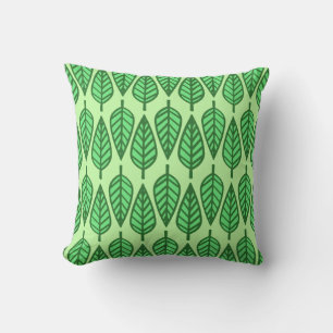 Beech leaf-patroon - Shades van kalkgroen Kussen