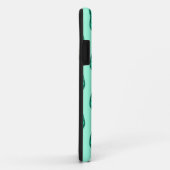 Beech leaf-patroon - Turquoise en aqua Case-Mate iPhone Case (Achterkant/rechts)