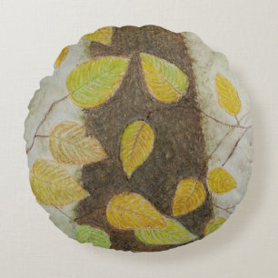 Beech Leaves Rond Kussen