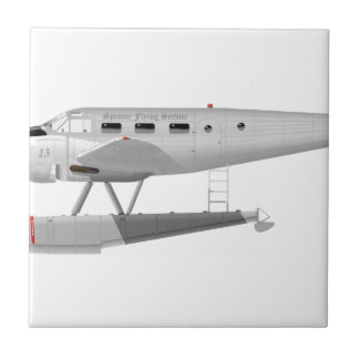 Beech Model 18 op Floats Tegeltje