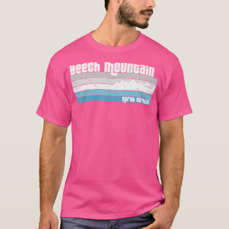 Beech Mountain North Carolina NC Retro skiën Hiki T-shirt