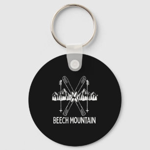 Beech Mountain North Carolina NC Retro Skiing Sleutelhanger