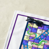 Beech Towel - Fun in The Sand - Boardgames Strandlaken (In situ)