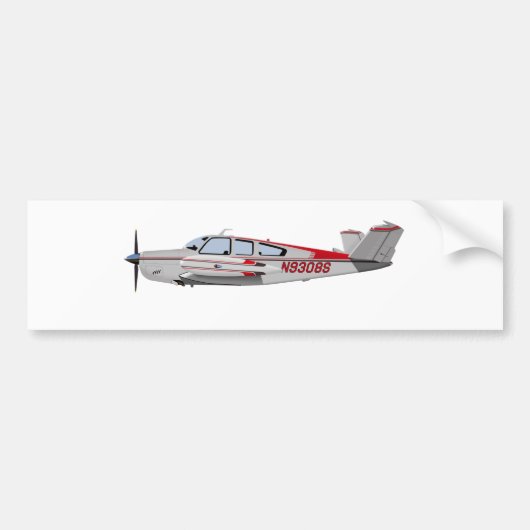 Beech V-35 Bonanza 453453 Bumpersticker (Voorkant)
