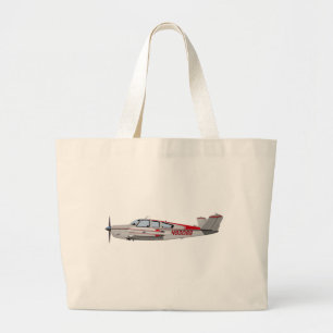 Beech V-35 Bonanza 453453 Grote Tote Bag