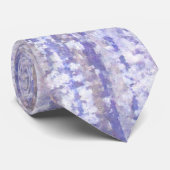 Beechwood Blue Waterverf Abstract Stropdas (Opgerold)