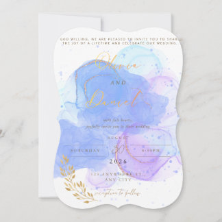 Beeditbaar ontwerpbestand voor trouwuitnodiging save the date