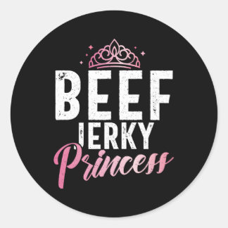 Beef Jerky Princess Ronde Sticker