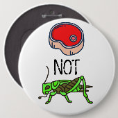 BEEF NIET BUGS Button (Voorkant /achterkant)