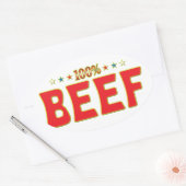 Beef Star-Label Ovale Sticker (Envelop)