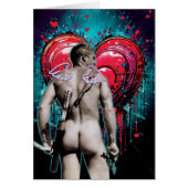 Beefcake Cupid et Graffiti Coeur Saint-Valentin (Devant)
