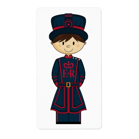 Beefeater Guard Sticker Label (Voorkant)