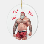 Beefy Santa Ornament - Ho! Ho! Ho! (Links)