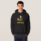 Beegle Beagle Bee  Dog Pun Cute Hoodie (Voorkant volledig)