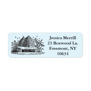 Beehive Bewick Aviary Return Address Labels
