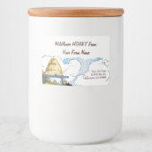  Beehive Editable Honey 3 x 2 inch Voedselcontainer Etiket (Voorkant)