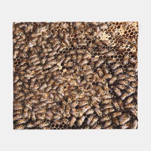 BEEHIVE FLEECE DEKEN (Voorkant (Horizontaal))