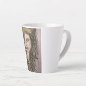 Beehive Girl Praying Latte Mok (Rechterhoek)