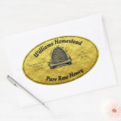 Beehive Honey Faux Gold Jar Étiquette | Miel (Enveloppe)