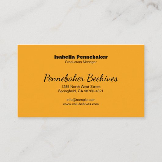 Beehive Honeycomb frontière apiculteur Carte de vi (Dos)